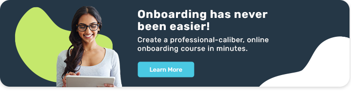 onboarding is easy with a course creation software